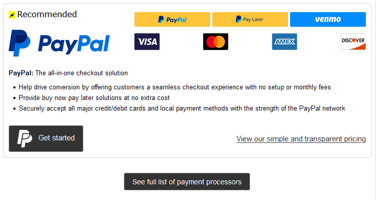 Paypal Checkout Wizard